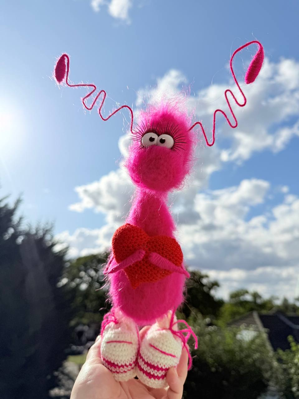 128 Handmade Crochet Gift Interior Decor Toy, Amigurumi