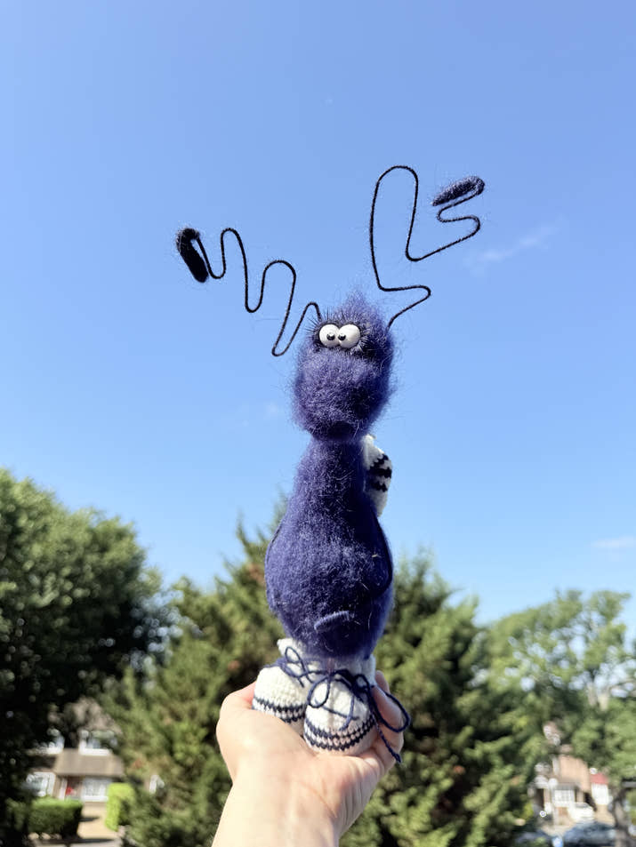 12 Funny Handmade Crochet Cockroach Gift Toy