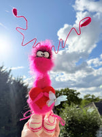 129  Handmade Crochet Rose Gift Interior Decor Toy, Amigurumi