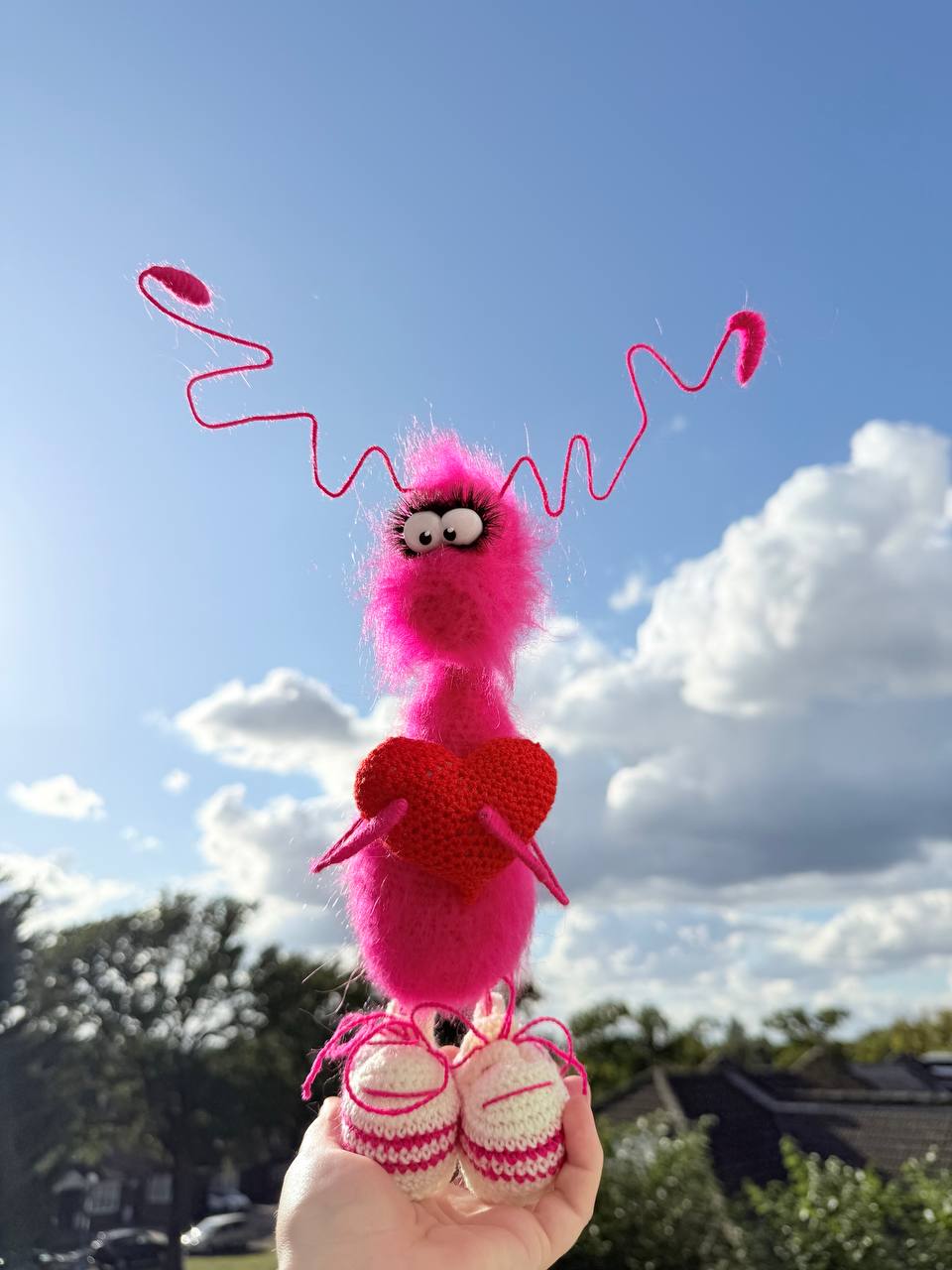 132  Handmade Crochet Rose Gift Interior Decor Toy, Amigurumi