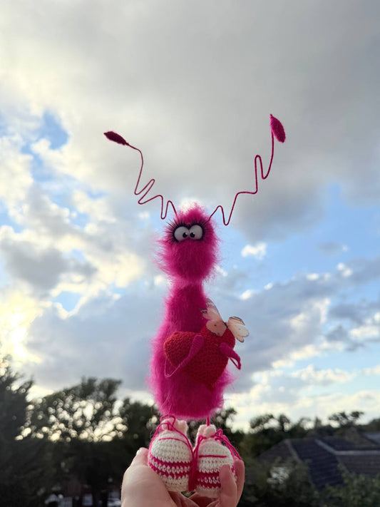 133  Handmade Crochet Rose Gift Interior Decor Toy, Amigurumi