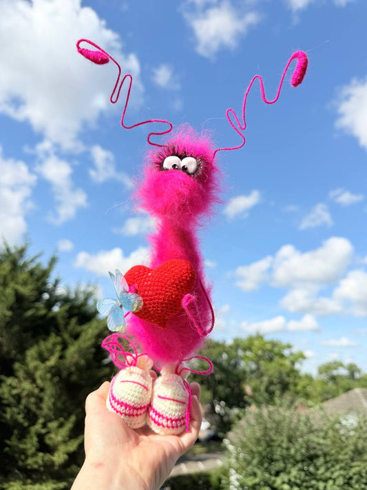 134  Handmade Crochet Rose Gift Interior Decor Toy, Amigurumi