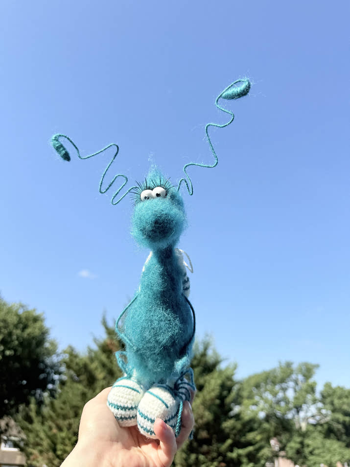 16 Funny Handmade Crochet Cockroach Gift Toy