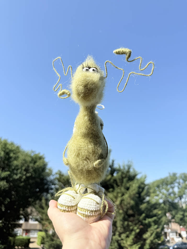 18 Funny Handmade Crochet Cockroach Gift Toy