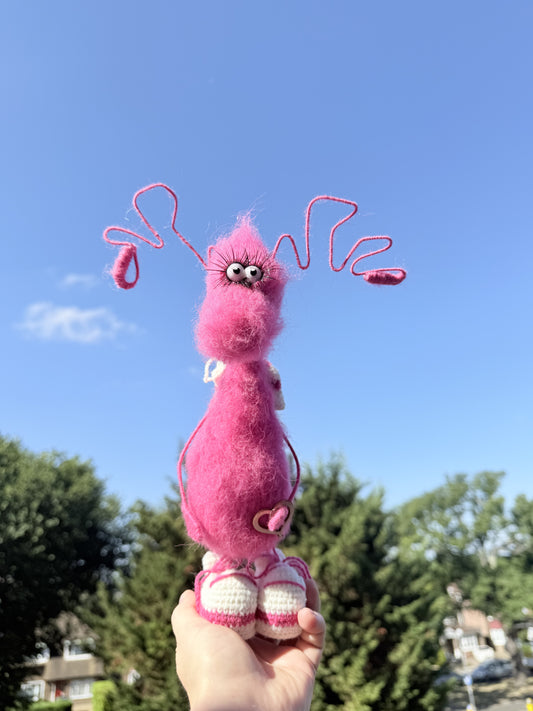 2 Funny Handmade Crochet Cockroach Gift Toy