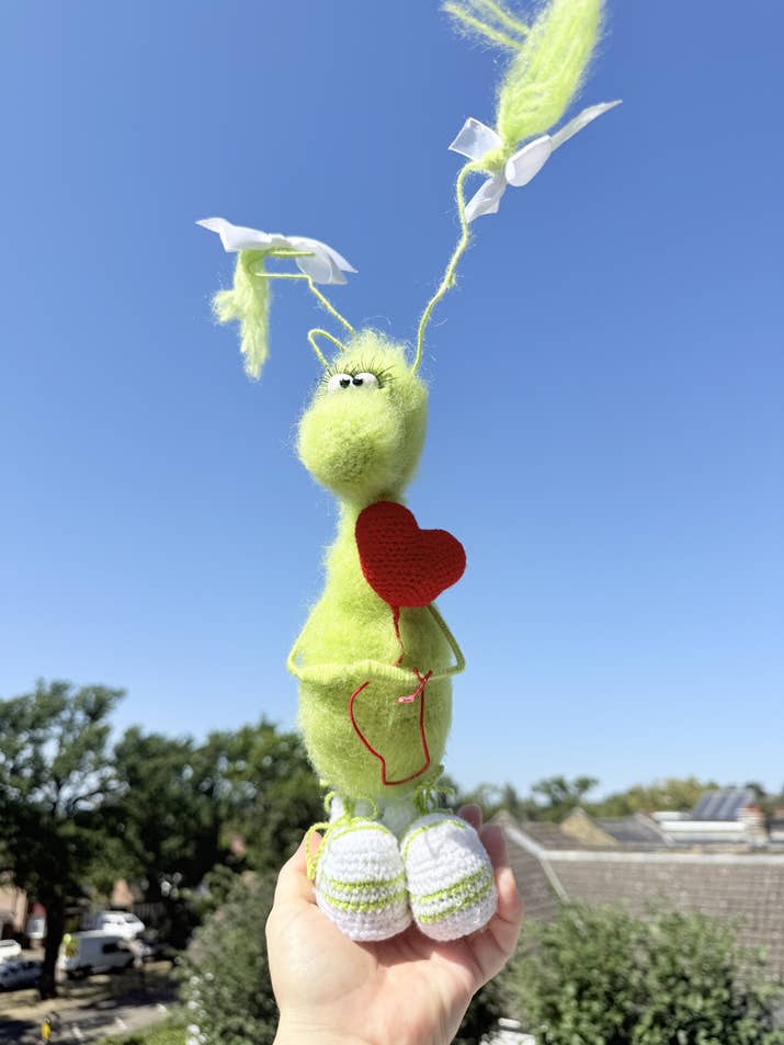 25 Funny Handmade Crochet Cockroach Gift Toy