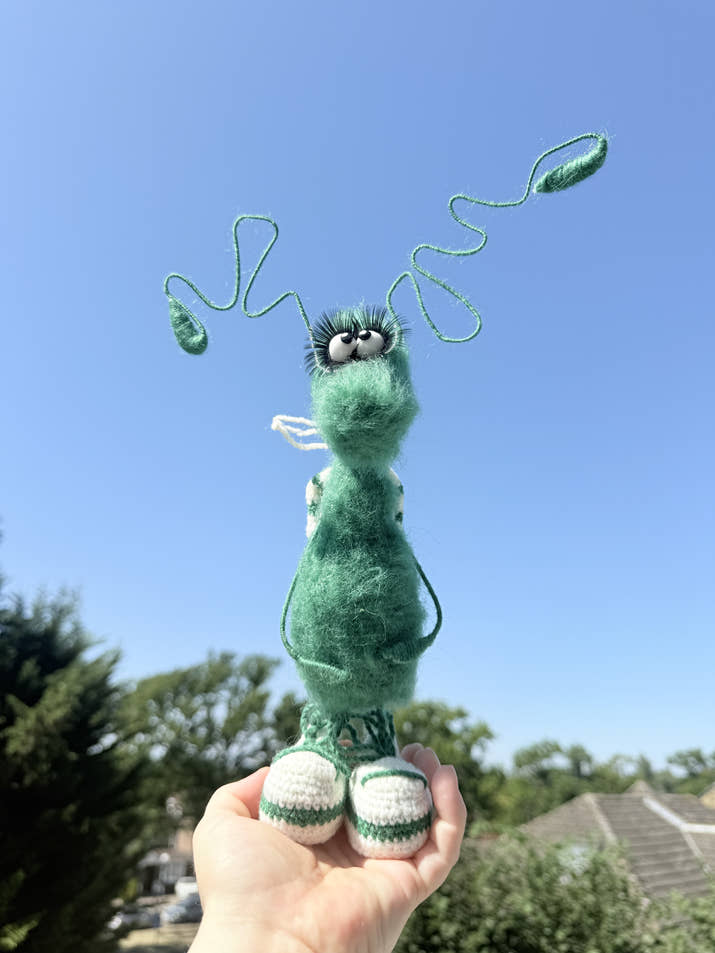 29 Funny Handmade Crochet Cockroach Gift Toy