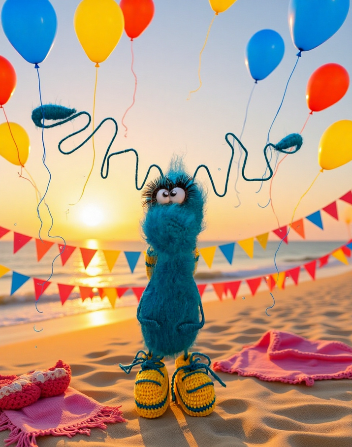 3 Funny Handmade Crochet Cockroach Gift Toy