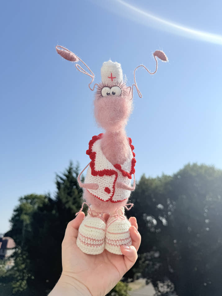 31 Funny Handmade Crochet Cockroach Gift Toy