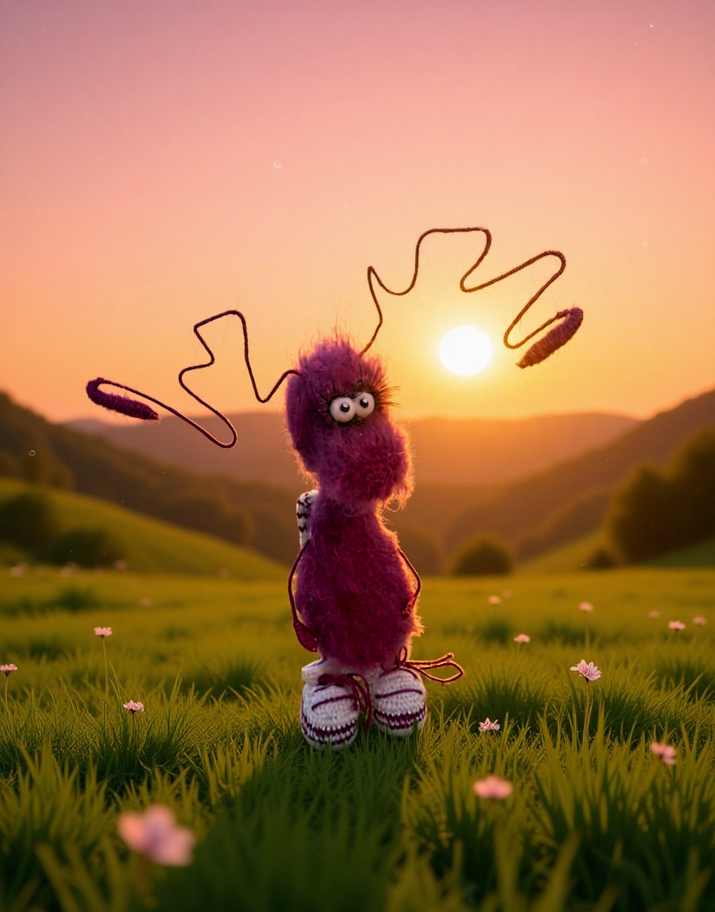 4 Funny Handmade Crochet Cockroach Gift Toy