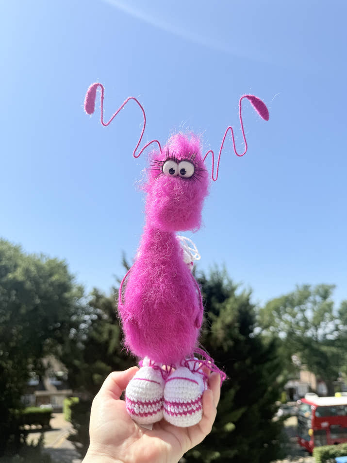 60 Funny Handmade Crochet Cockroach Gift Toy