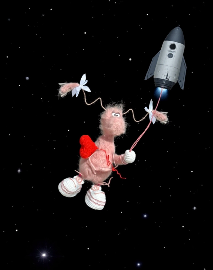 84 Funny Handmade Crochet Cockroach Toy - Gift for her